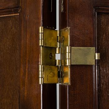 A chinese 20th century six-panel relief wood screen.