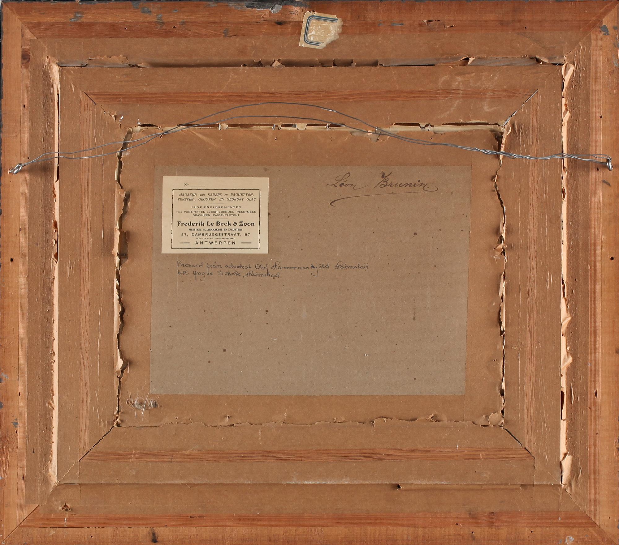 LEON BRUNIN, tillskriven, tuschteckning, osignerad.