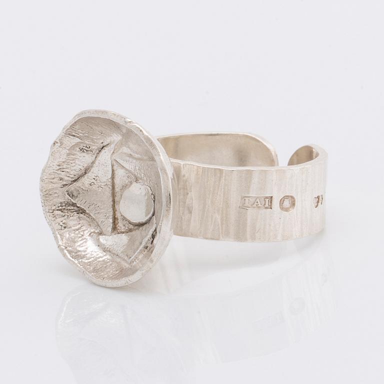 ROSA TAIKON, silver, ring, Stockholm, 1972.