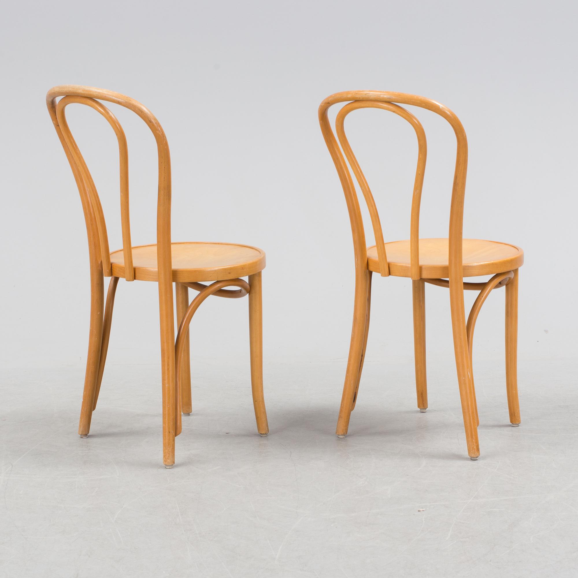 A set of four "Öglan" chairs by IKEA.