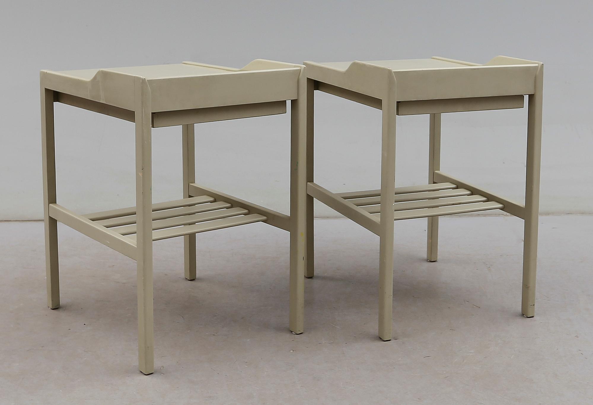 SÄNGBORD, 1 par, Bertil Fridhagen, Bodafors, 1960-tal.