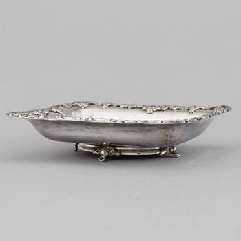 An 19th century silver dish from the Ottoman empire.