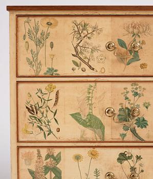 Josef Frank, a 'Flora' chest of drawers, Svenskt Tenn Sweden 1930-40s.