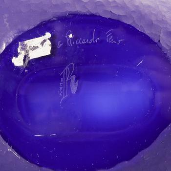 Salvadore & Ferro, a signed glass vase Österlens Glashytta 2016.