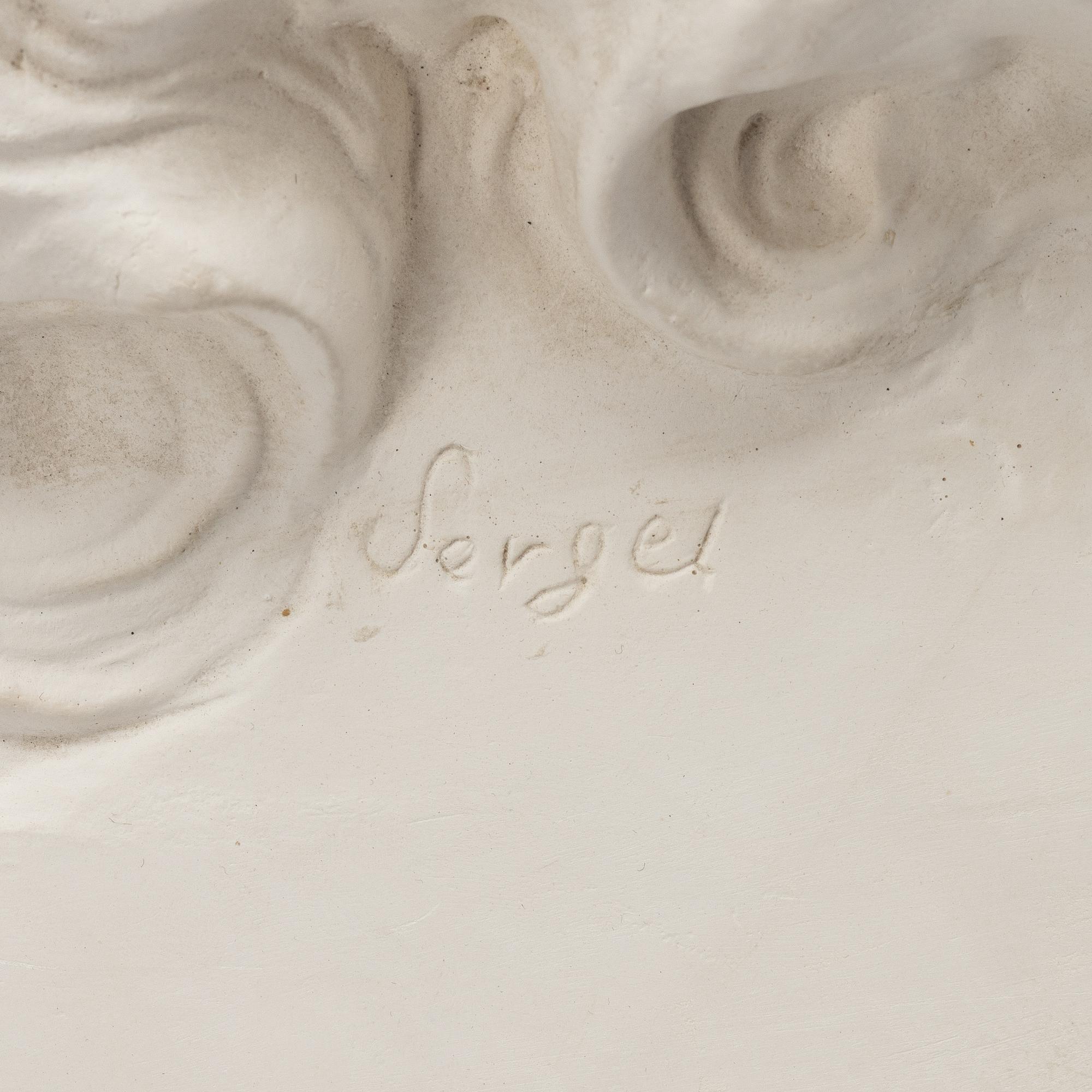 Johan Tobias Sergel, after, late 20th century, portrait medallion. "Gustaf III" (1746-1792).