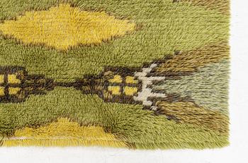 Rug, Rya, Sweden, 1960s. 200 x 112 cm.