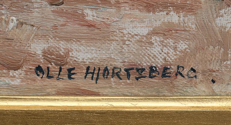 OLLE HJORTZBERG, olja på duk,