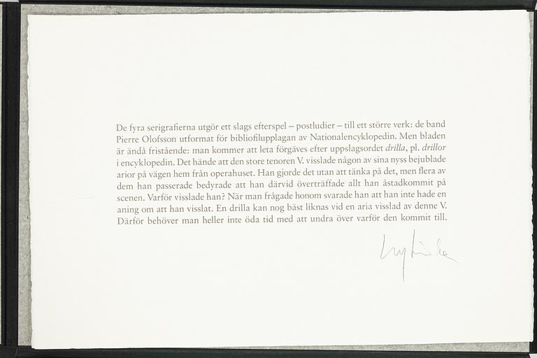 Pierre Olofsson, Ur "Drillor".