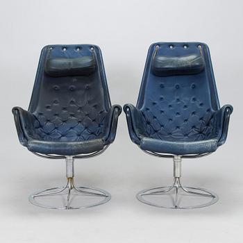 Bruno Mathsson, a pair of 'Jetson' armchairs, Dux, second half of the 20th century.