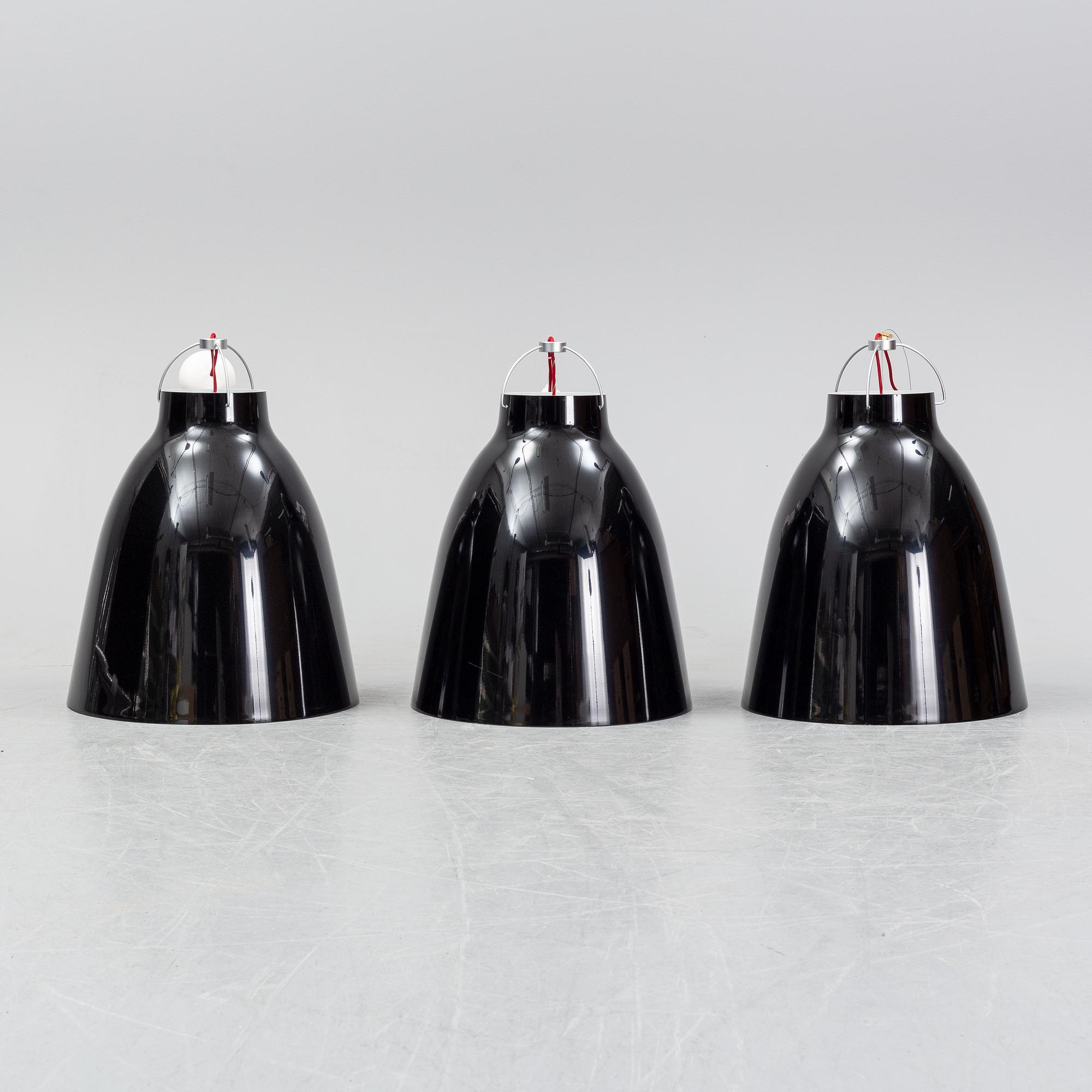 Cecilie Manz, ceiling lamps 3 pcs, "Caravaggio P4", Lightyears, designed in 2005.