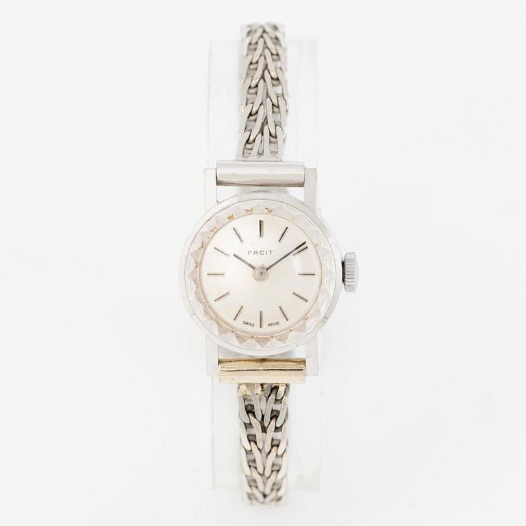 Wristwatch, 18K gold, Facit, 18.5 mm.