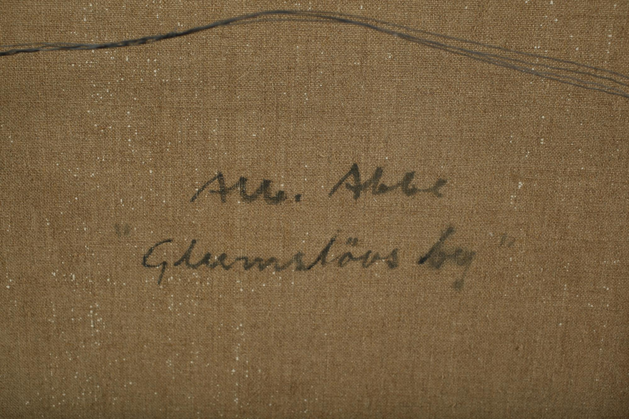 ALBERT ABBE, olja på duk, signerad.