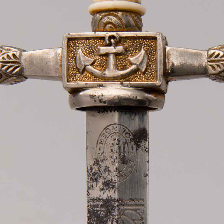 A German dagger by E&F Hörster Solingen, ca 1900.