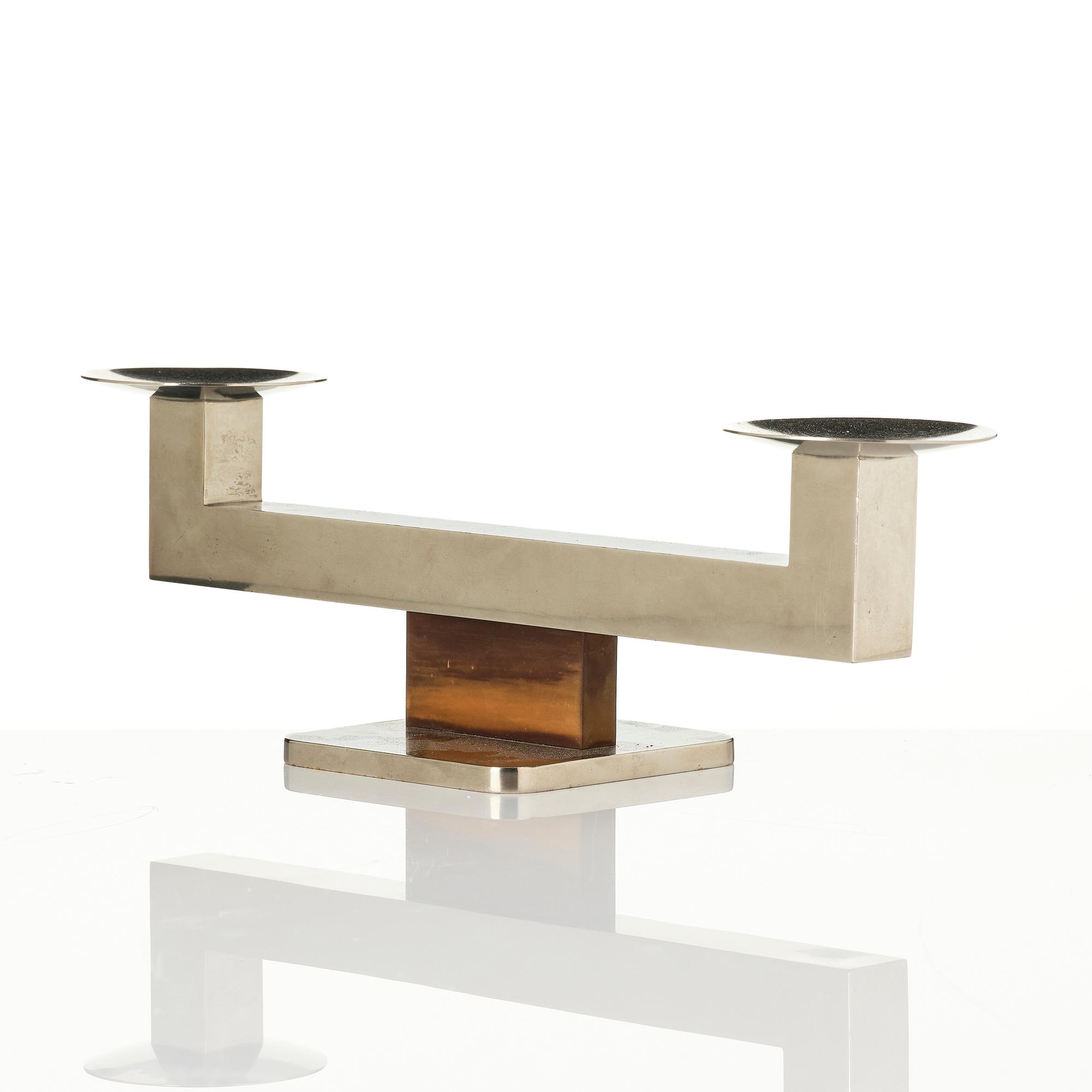 Carl-Einar Borgström, candelabra, Ystad-Metall, 1930s.
