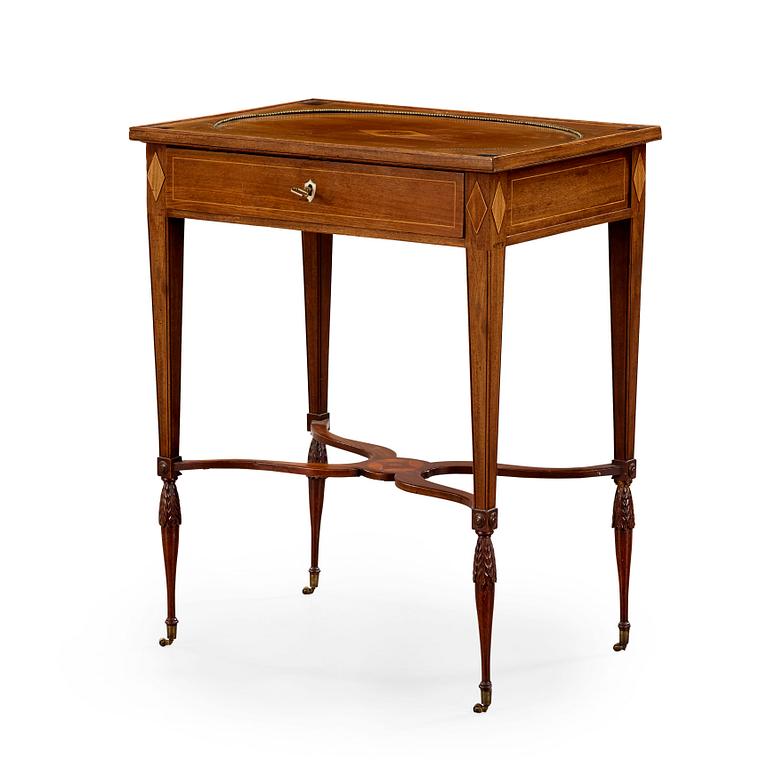 A late Gustavian table in the manner of Lars Qvarnberg, master 1801.