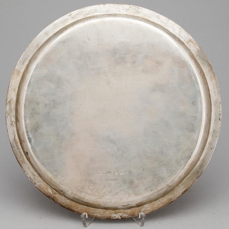 BRICKA, silver, Atelier Borgila Stockholm 1943. Vikt ca 540 gram.