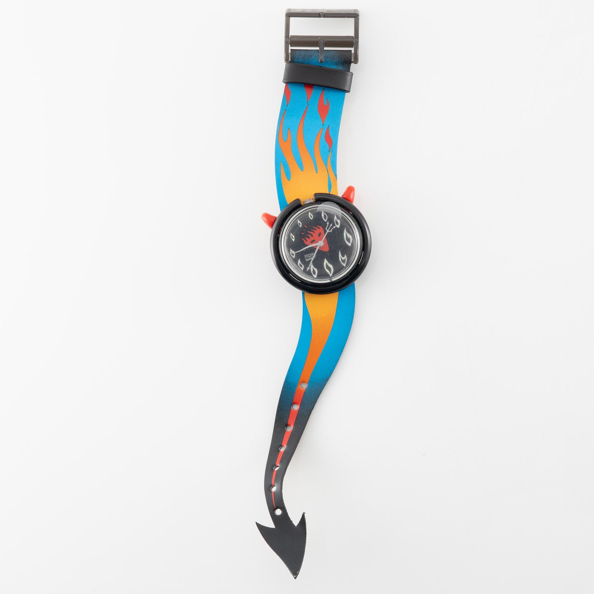 Parti med 18 Swatch-klockor från omkring 1990, "No Reserve".