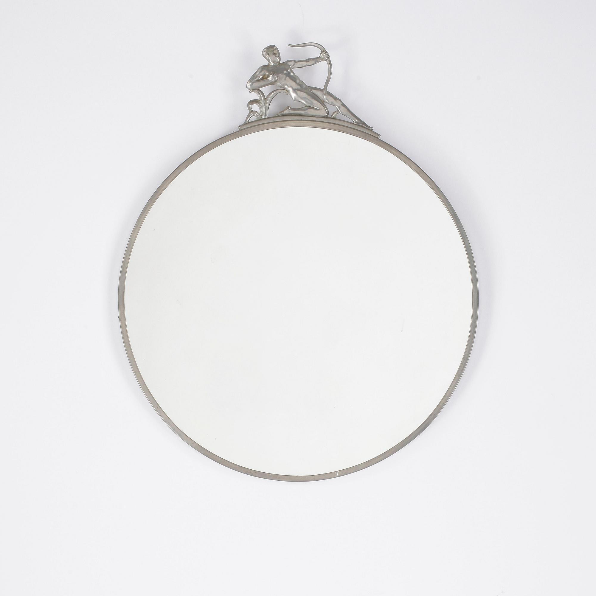 SPEGEL, tenn, art deco, C.G. Hallberg, 1920/30-tal.