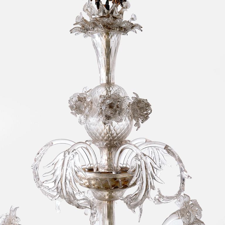 An Italian glass ceiling pendant early 1900s.