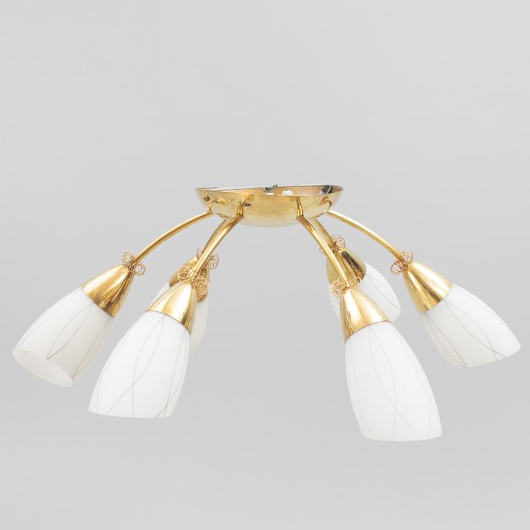 Ceiling lamp, Itsu, Finland, 1950s.