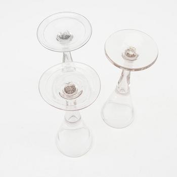 Cut glass 3 pcs, late 18th century.