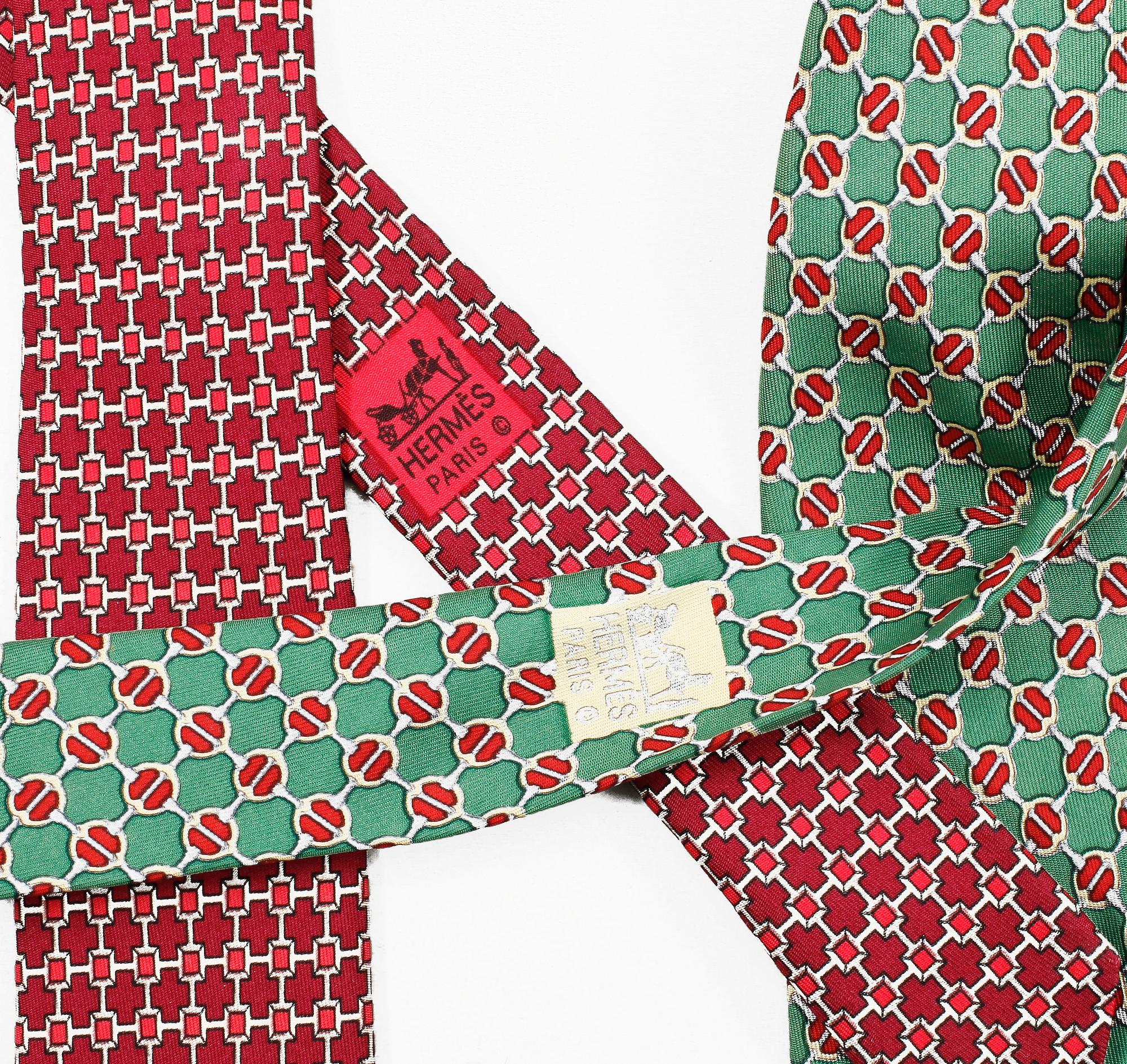 HERMÈS, slipsar 2 st.