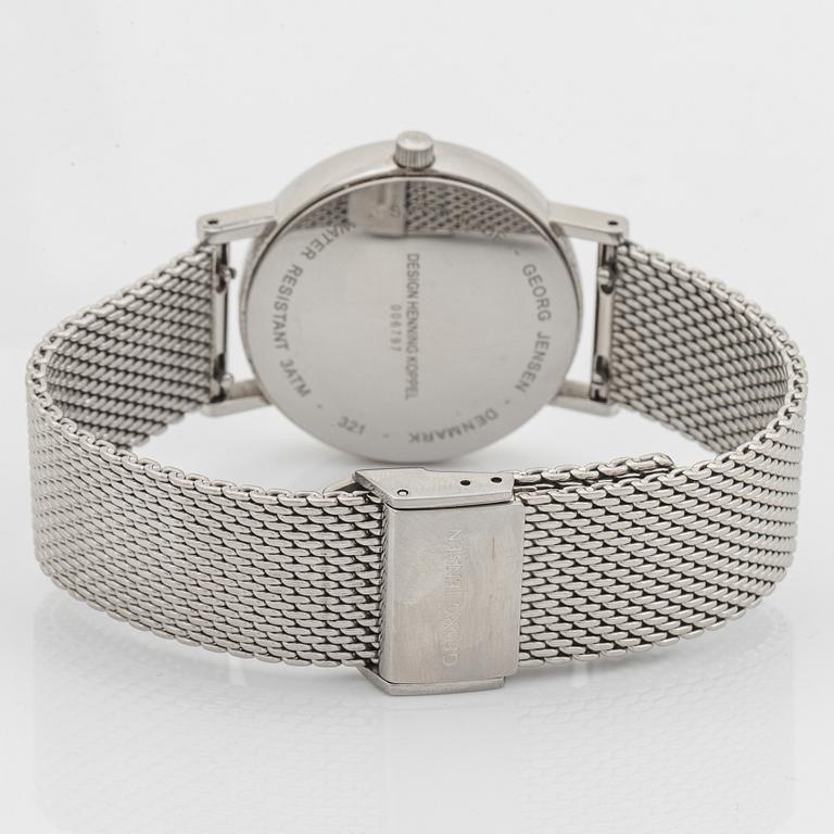 Georg Jensen, design Henning Koppel, wristwatch, 32 mm.