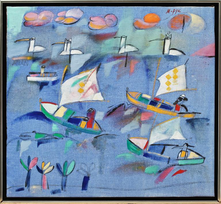 MADELEINE PYK, olja på duk, sign.