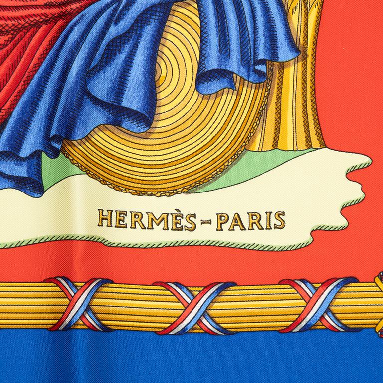 Hermès, scarf, "1789 Liberté Égalité Fraternité".