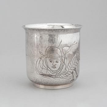 Olle Ohlsson, a sterling silver cup. Stockholm 1992.