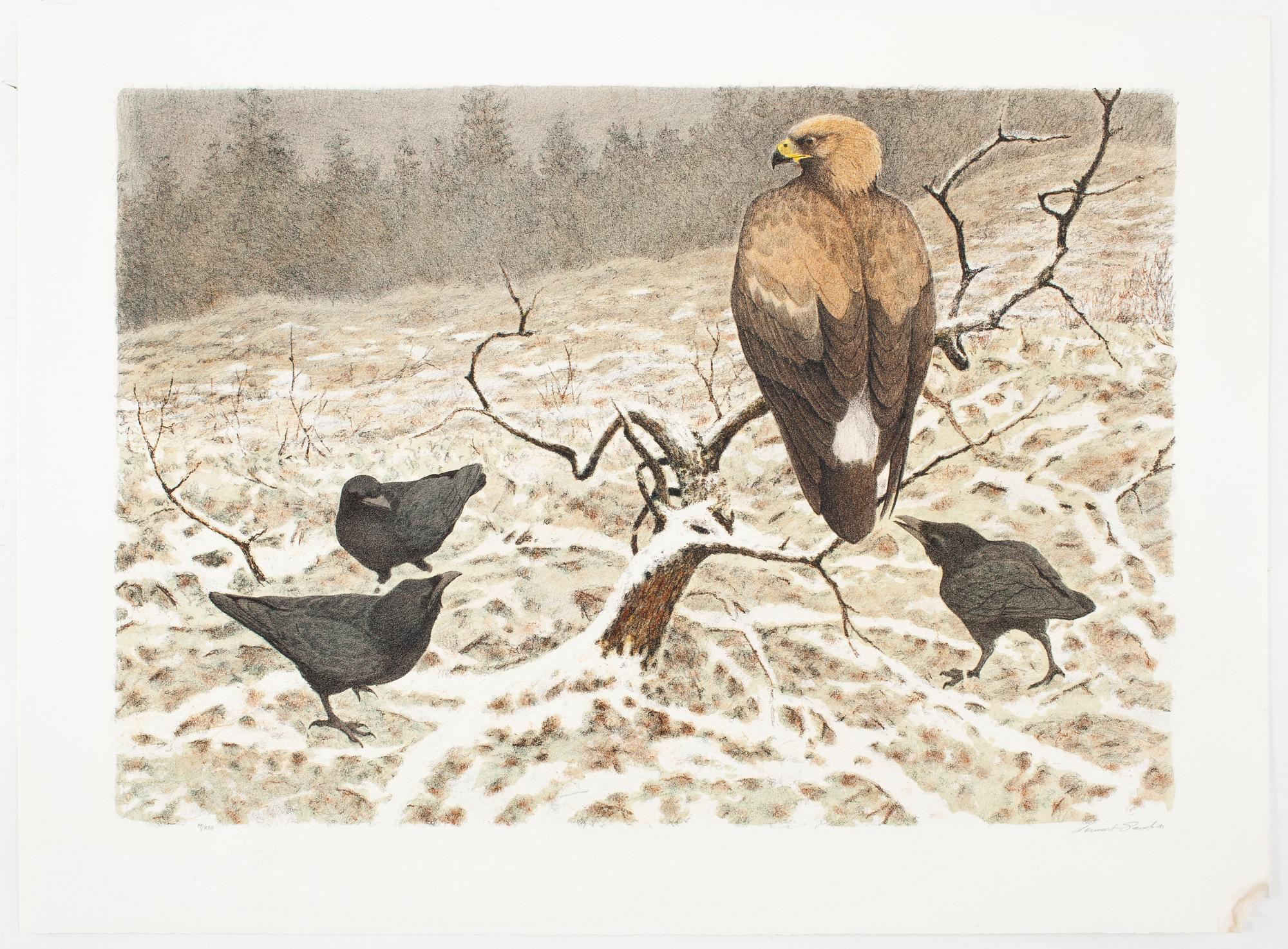 LENNART SAND, portfölj med sex färglitografier, sign 95/280 o dat -91.