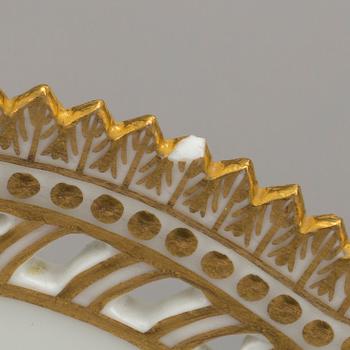 A "FLORA DANICA" PLATE, porcelain, no 20/3547, Royal Copenhagen (1898-1923).