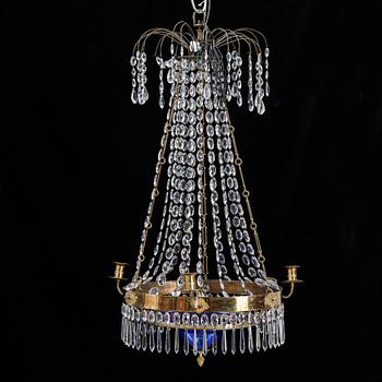 A Gustavian style chandelier.