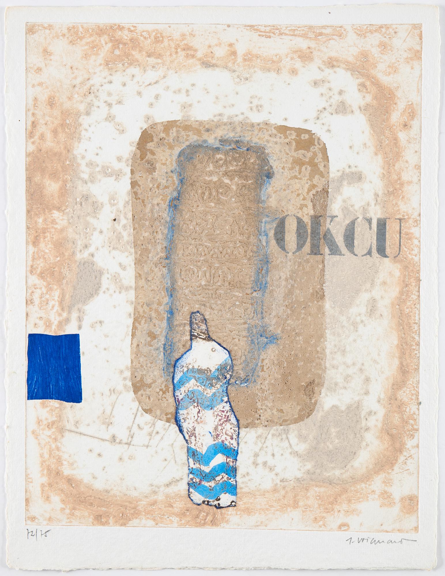 James Coignard, mapp med tre carborundum etsningar, 1981, signerade 72/75.