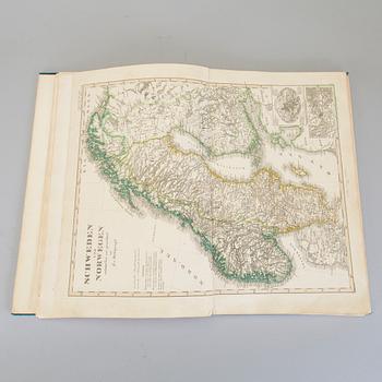 ATLAS, Stielers Handatlas (efter Adolf Stieler, 1775–1836). 95 kartor, tryckt 1860.