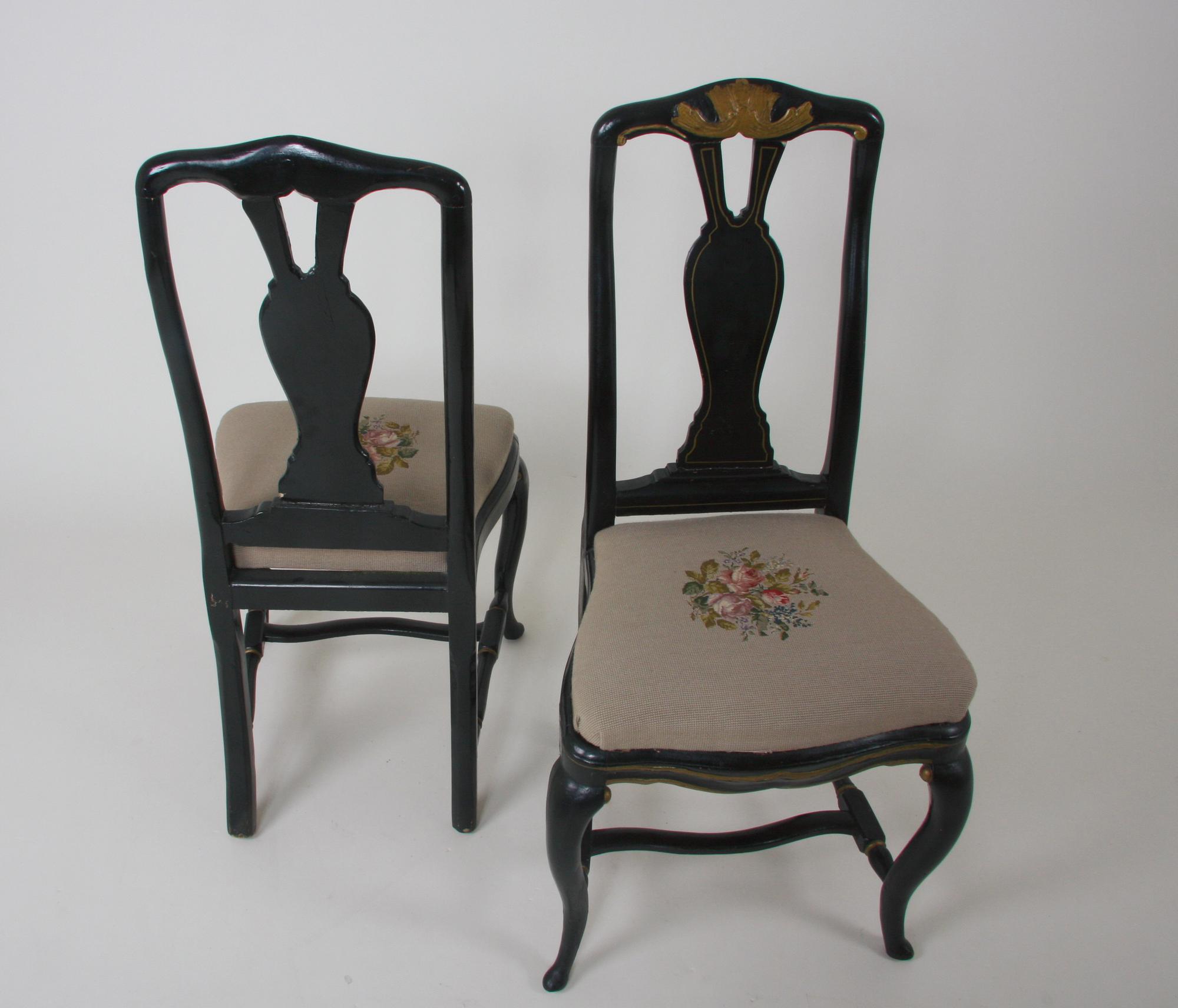 STOLAR, ett par, rokoko, 1700-talets andra hälft.