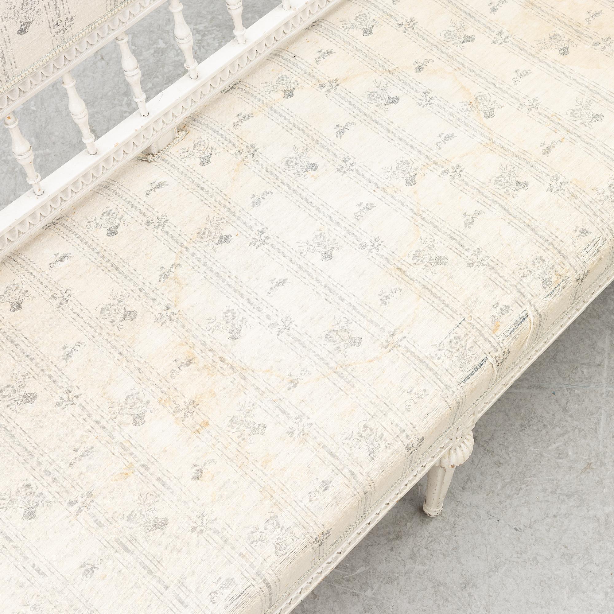 Soffa, Gustaviansk, 1700-talets slut.