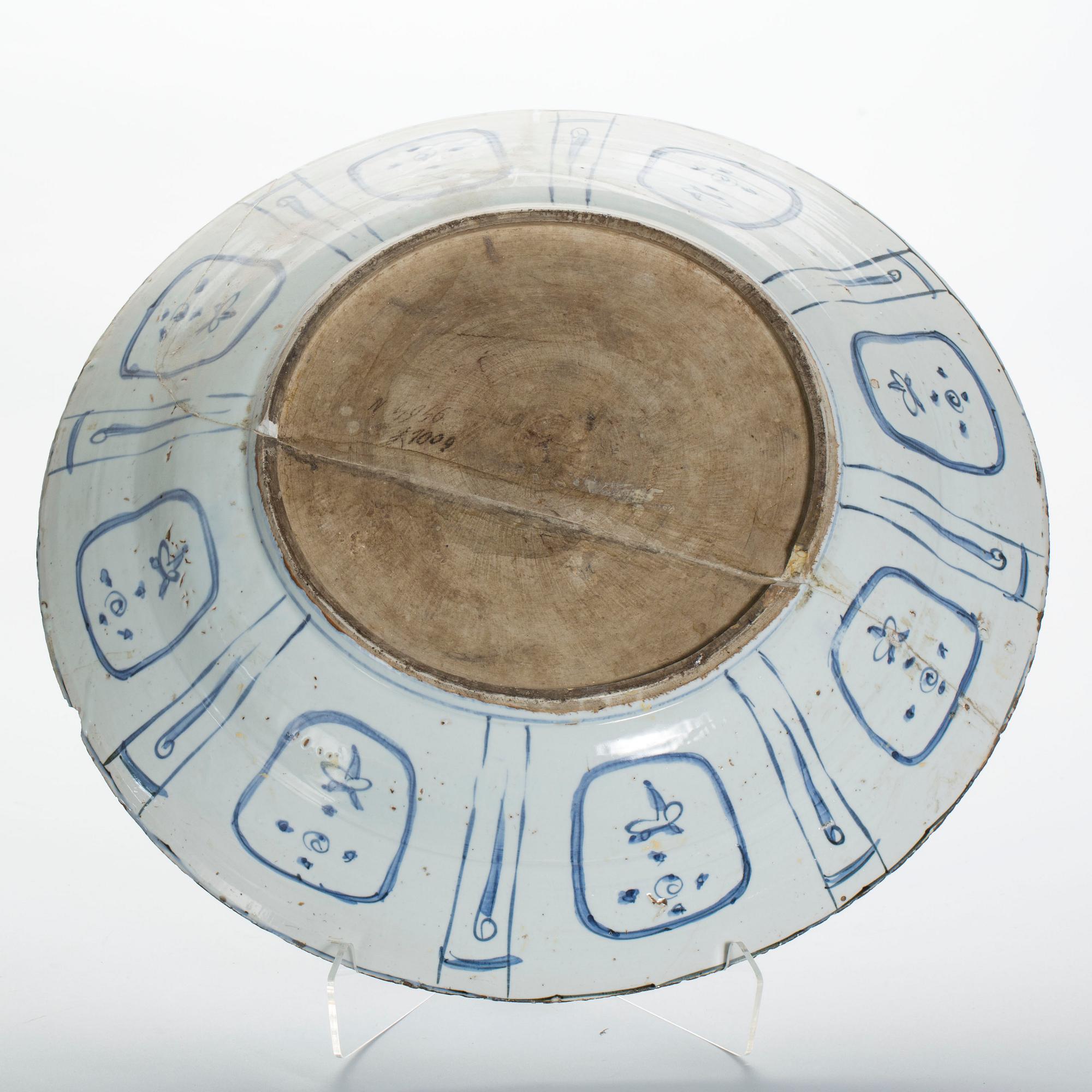 SKÅLFAT, Kraakporslin, Kina, Ming, Wanli (1573-1620).