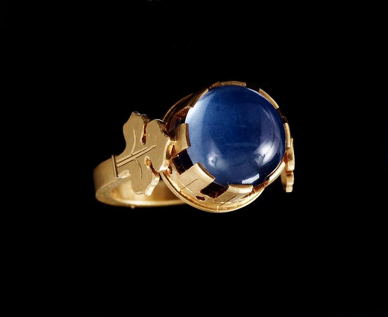 A Wiwen Nilsson 18k gold ring, Lund 1969.