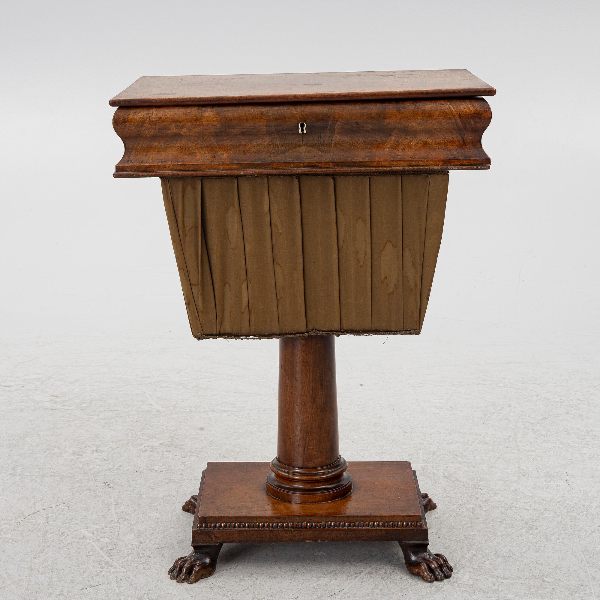 A side table, late Empire, mid-19th century.