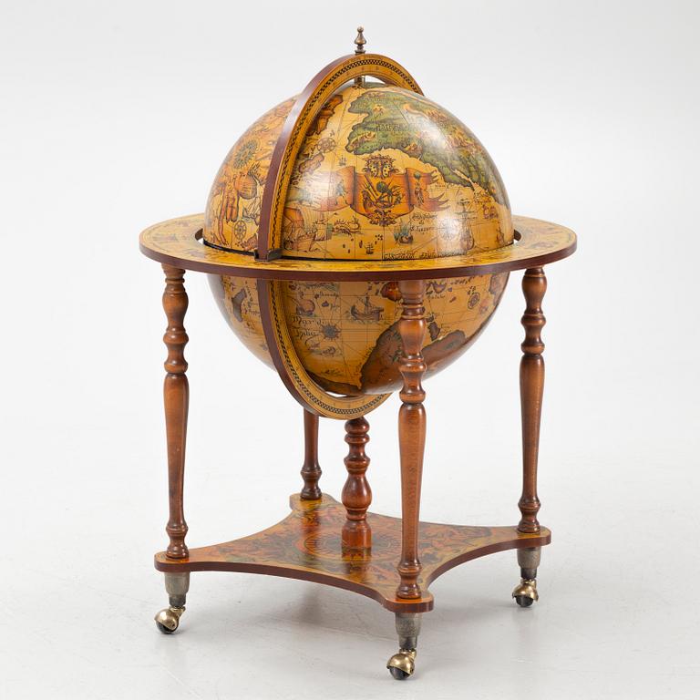 A bar globe, second half of the 20th Century.