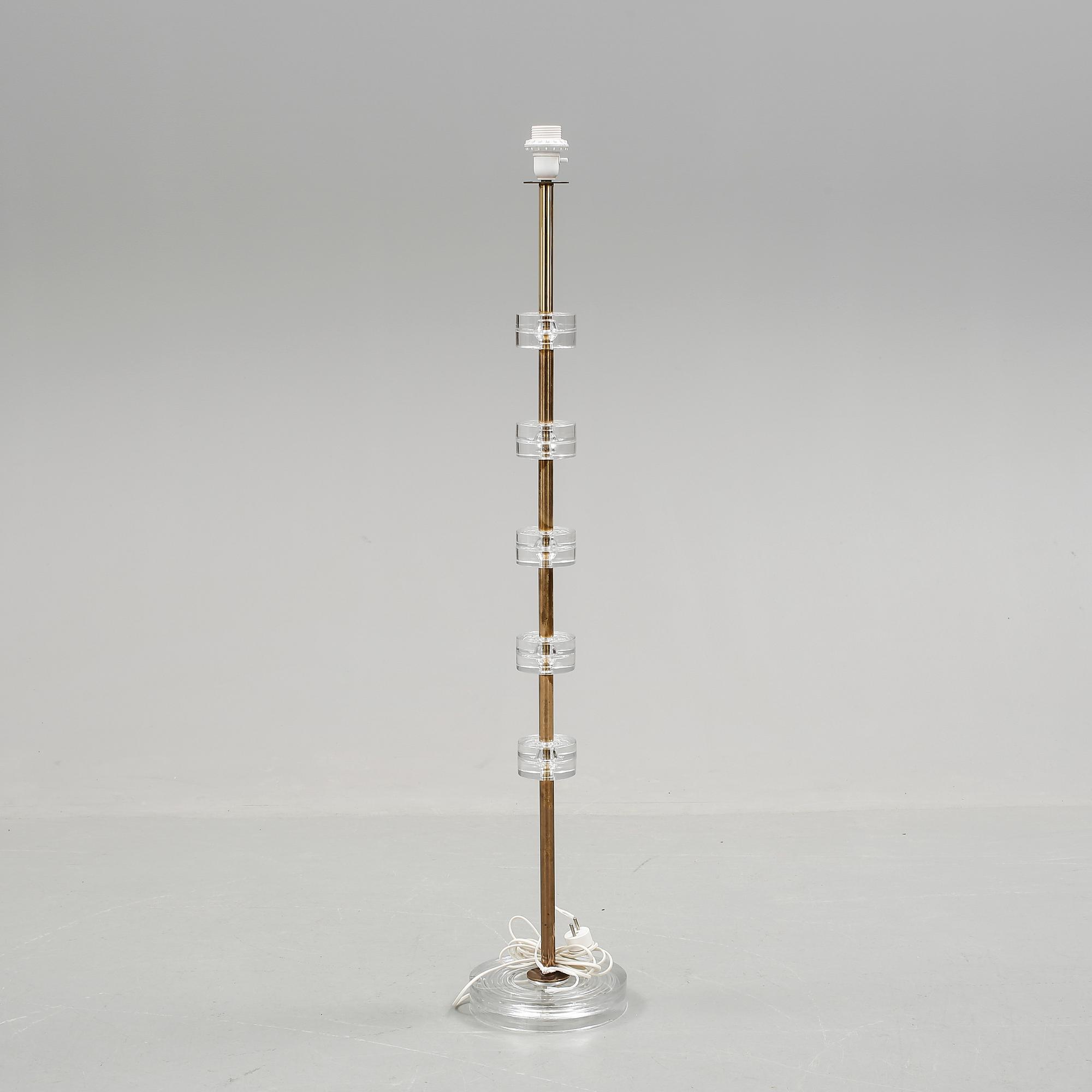 GOLVLAMPA, "RD 1990", Carl Fagerlund, Orrefors, 1960/1970-tal.