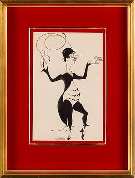 EINAR NERMAN, ink drawing, signed.