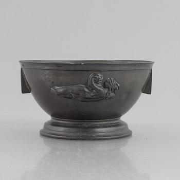Anna Petrus & Estrid Ericsson, a model 326b pewter bowl, Firma Svenskt Tenn, Sweden, 1927.