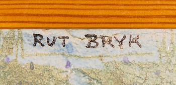 Rut Bryk, A stoneware relief, signed Rut Bryk.
