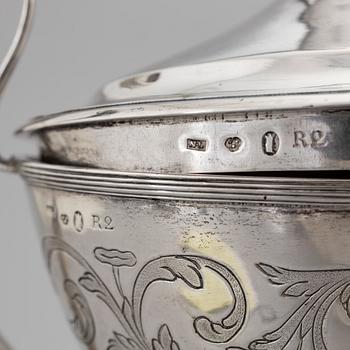 A Swedish late Gustavian Sugar Bowl, mark of Nils Limnelius, Stockholm 1799.
