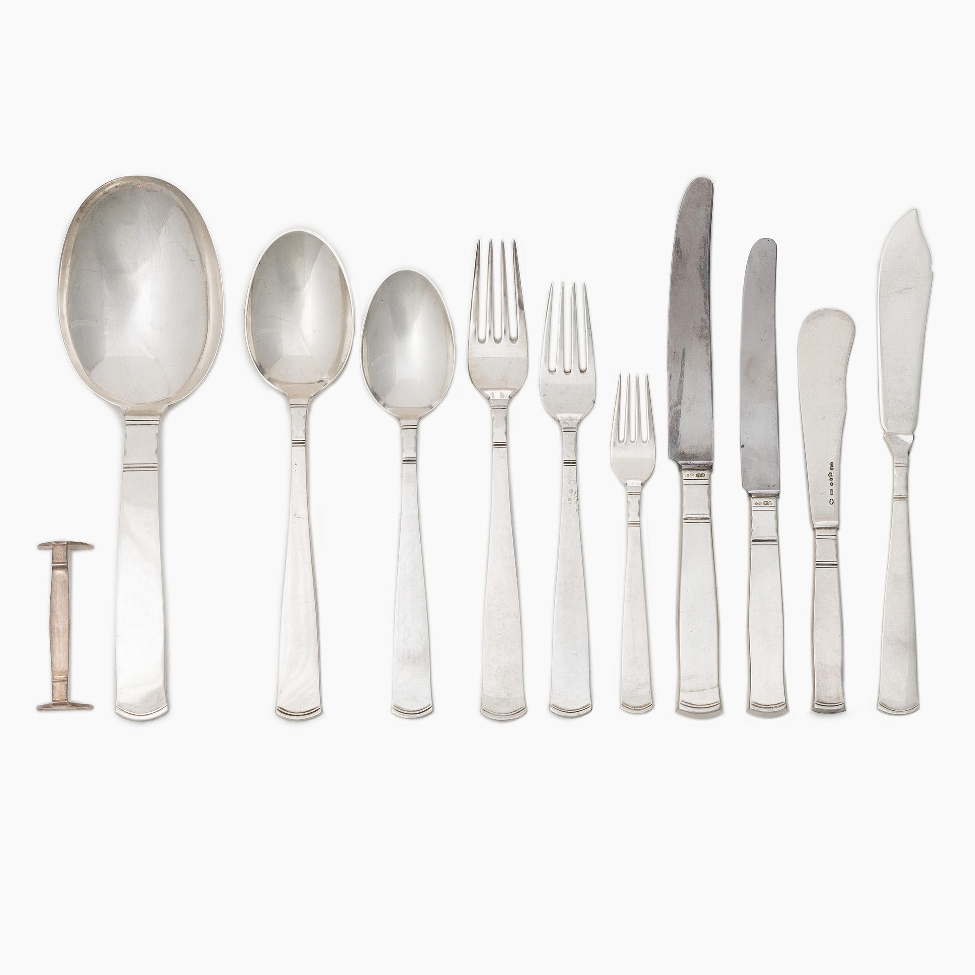 Bestickservis, 103 delar, silver, "Rosenholm", GAB, Stockholm, 1930/40-tal.