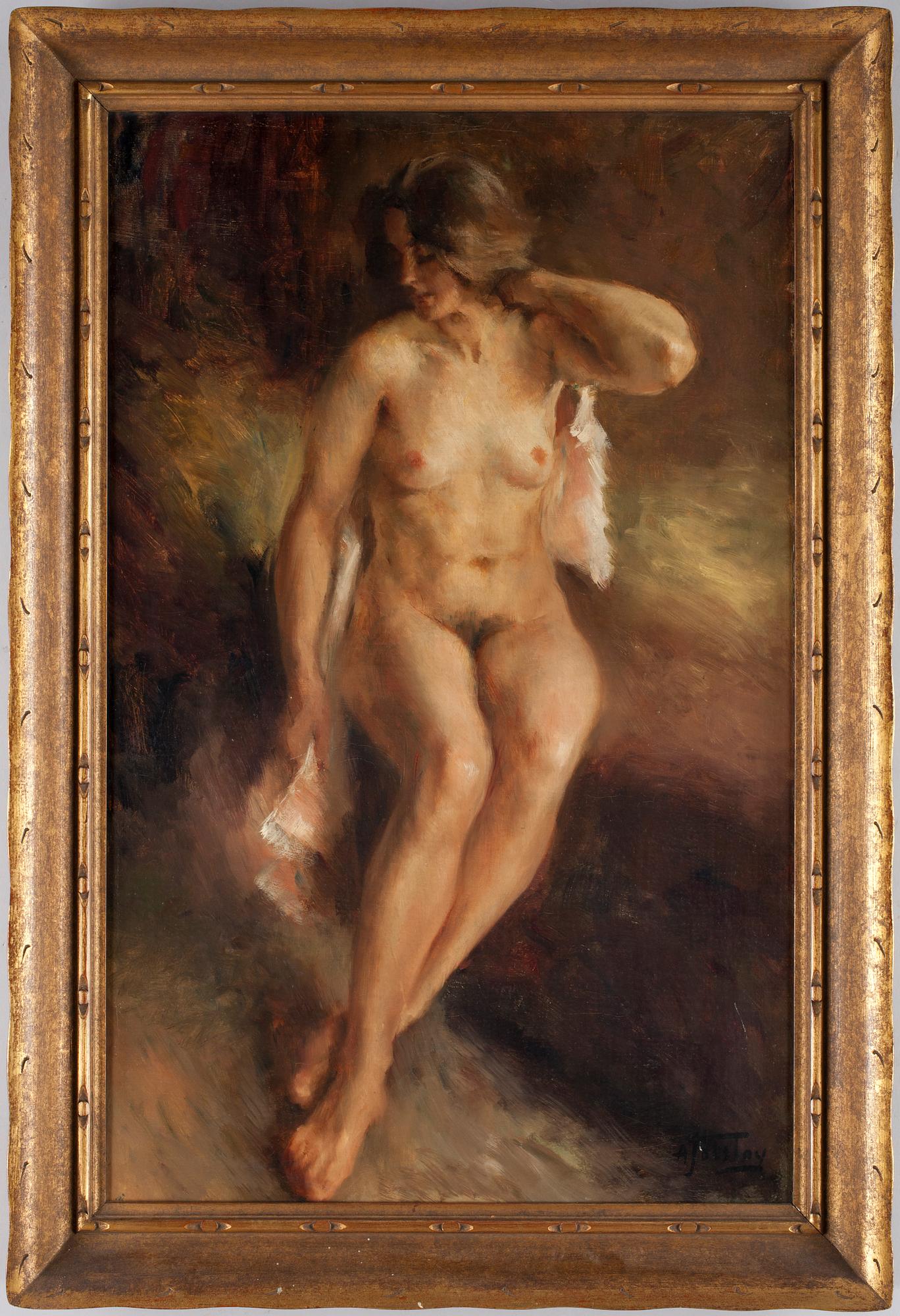 ALEXANDER TOLSTOY, olja på duk, sign.