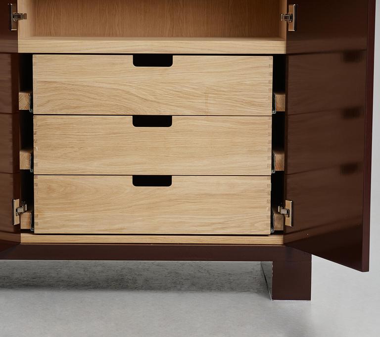 Studio Escapist, a specially commissioned cabinet, executed by Tre Sekel, Tibro, 2024.