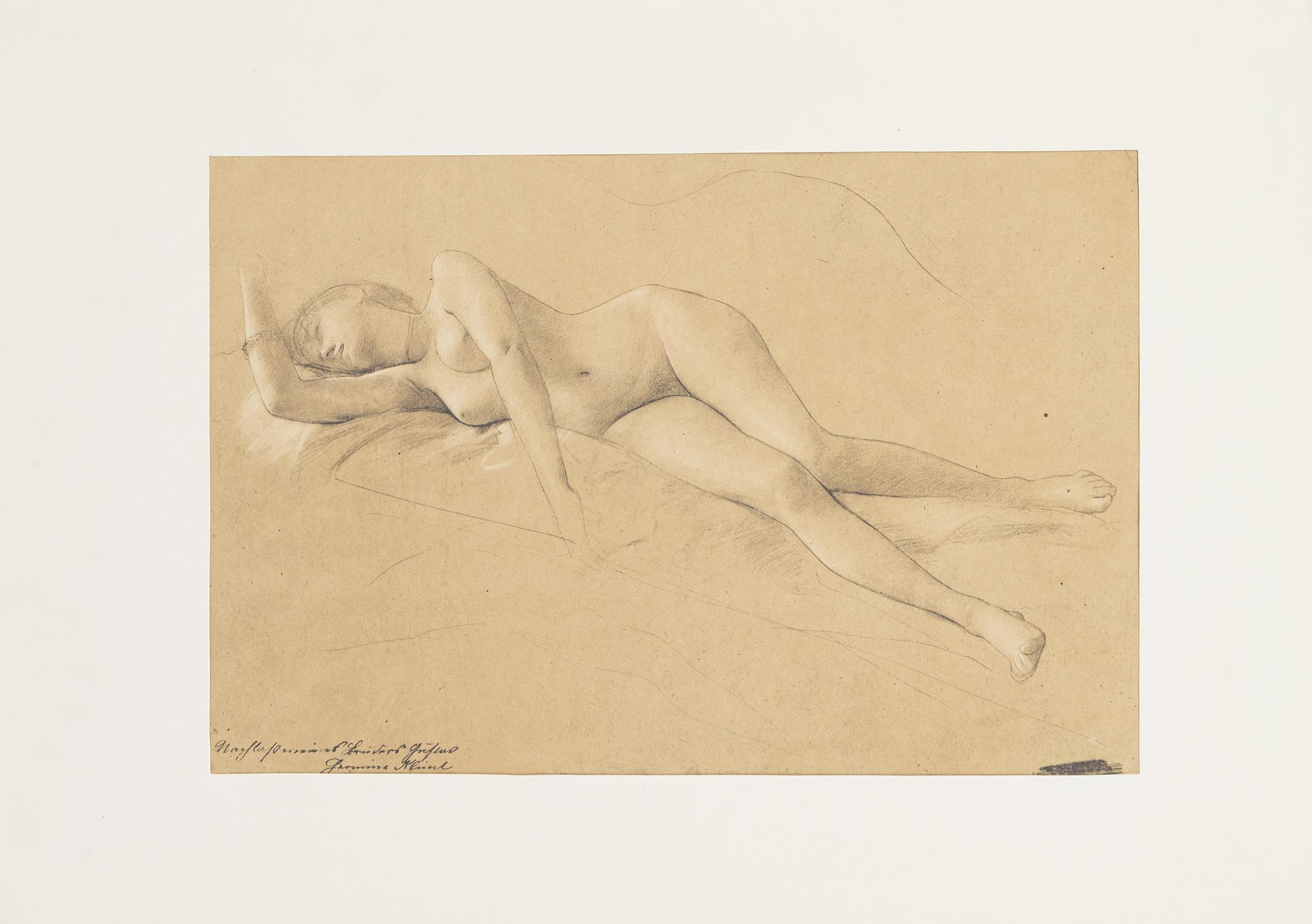 Gustav Klimt, efter, mapp Zeichnungen / Twenty-Five Drawings selected and interpreted by Alice Strobl 1964.